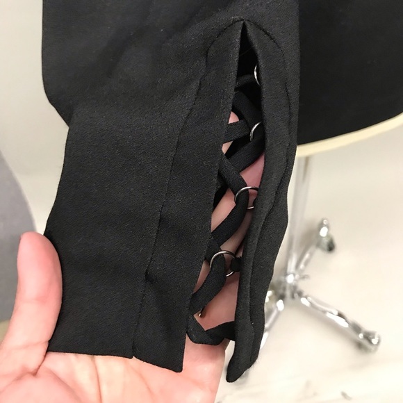 NWT IRO Paris black Front tie top - Picture 5 of 5